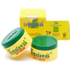 تيمولاواك الكريم الماليزي مجموعة التفتيح صابون وكريم الليل والنهار لتفتيح وتوحيد لون البشرة ومعالجة التصبغات بخلاصة الكركم وعشبة الصبار - 50 جرام